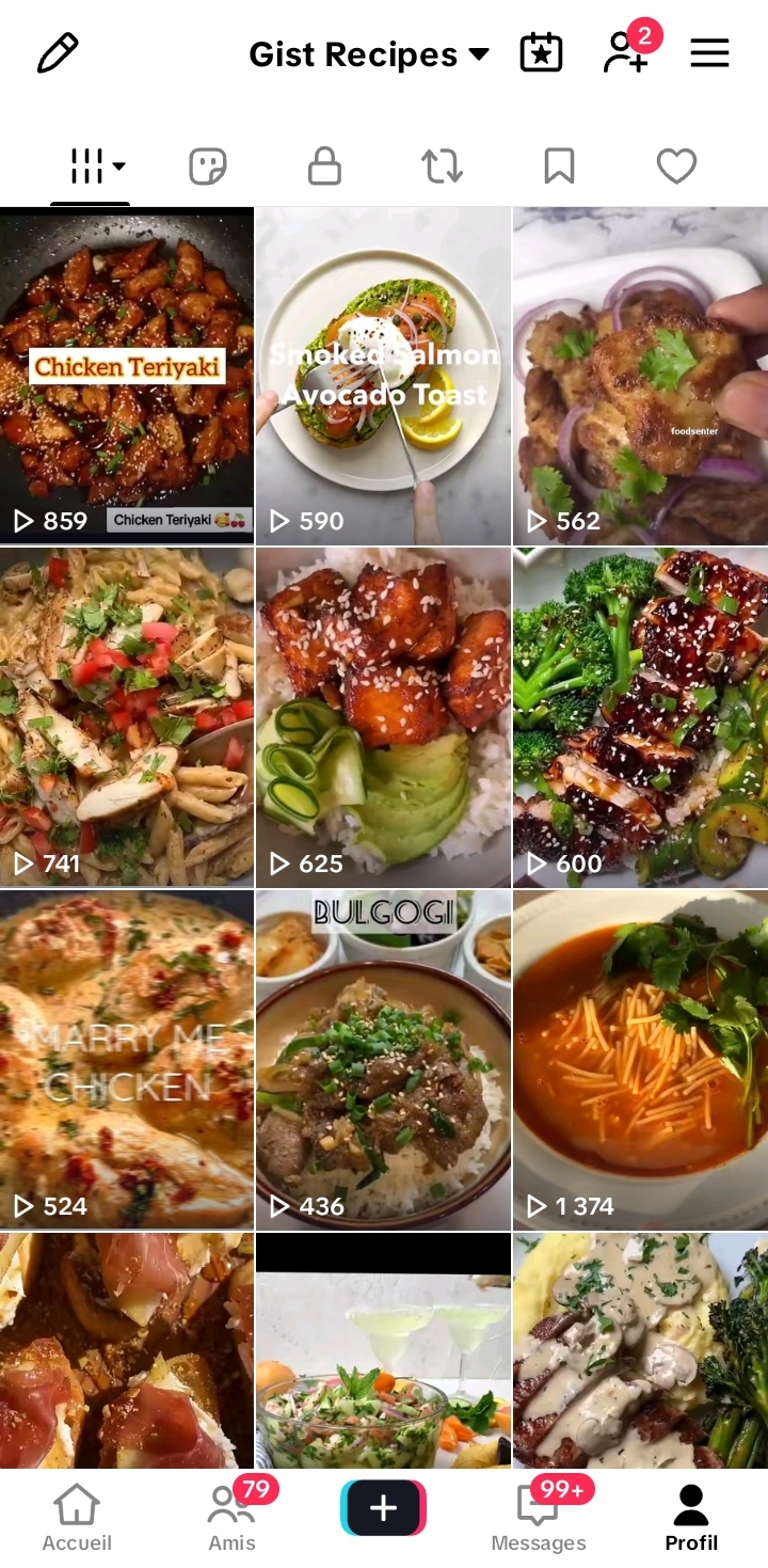 TikTok  account screenshot 2